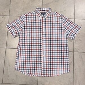 Hawker Rye Men’s Button Down Short Sleeve Shirt XL